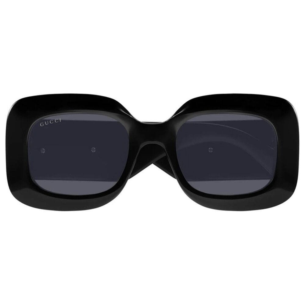 NEW GUCCI SUNGLASSES GUCCI GG1695S 001 BLACK/GREY EYEWEAR - Picture 3 of 5